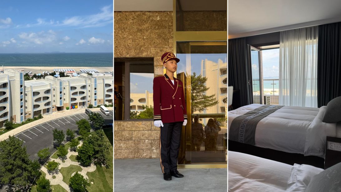 Russian tourist Darya Zubkovva took these photos while visiting North Korea's new beach resort.