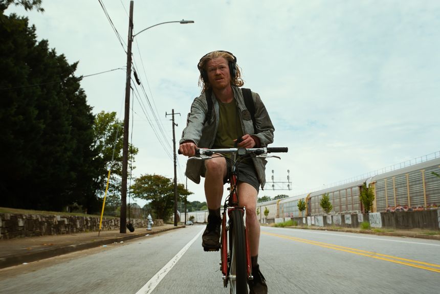 Jesse Plemons stars as Teddy Gatz in director Yorgos Lanthimos' BUGONIA, a Focus Features release.