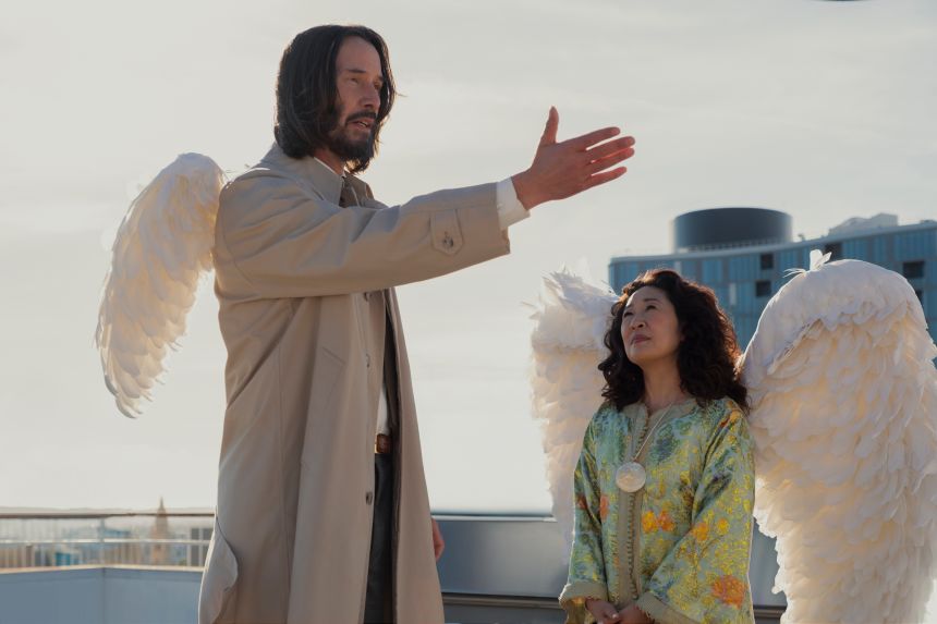 Keanu Reeves and Sandra Oh in "Good Fortune."